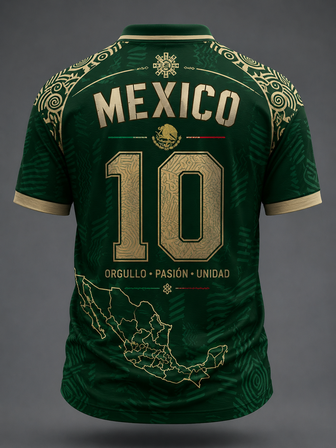 Men's Mexico Football Lover Printed Casual Tops