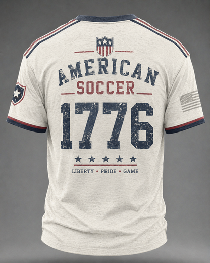 Men's USA Football Printed T-shirt