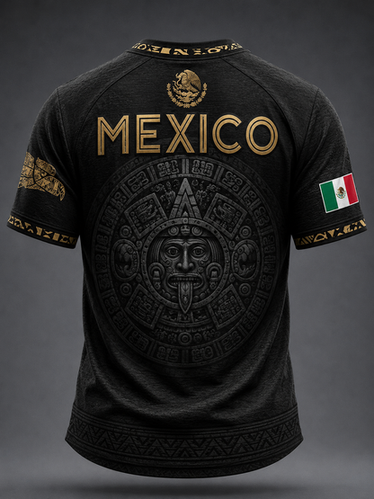 Men's Mexico Football Lover Printed T-shirt