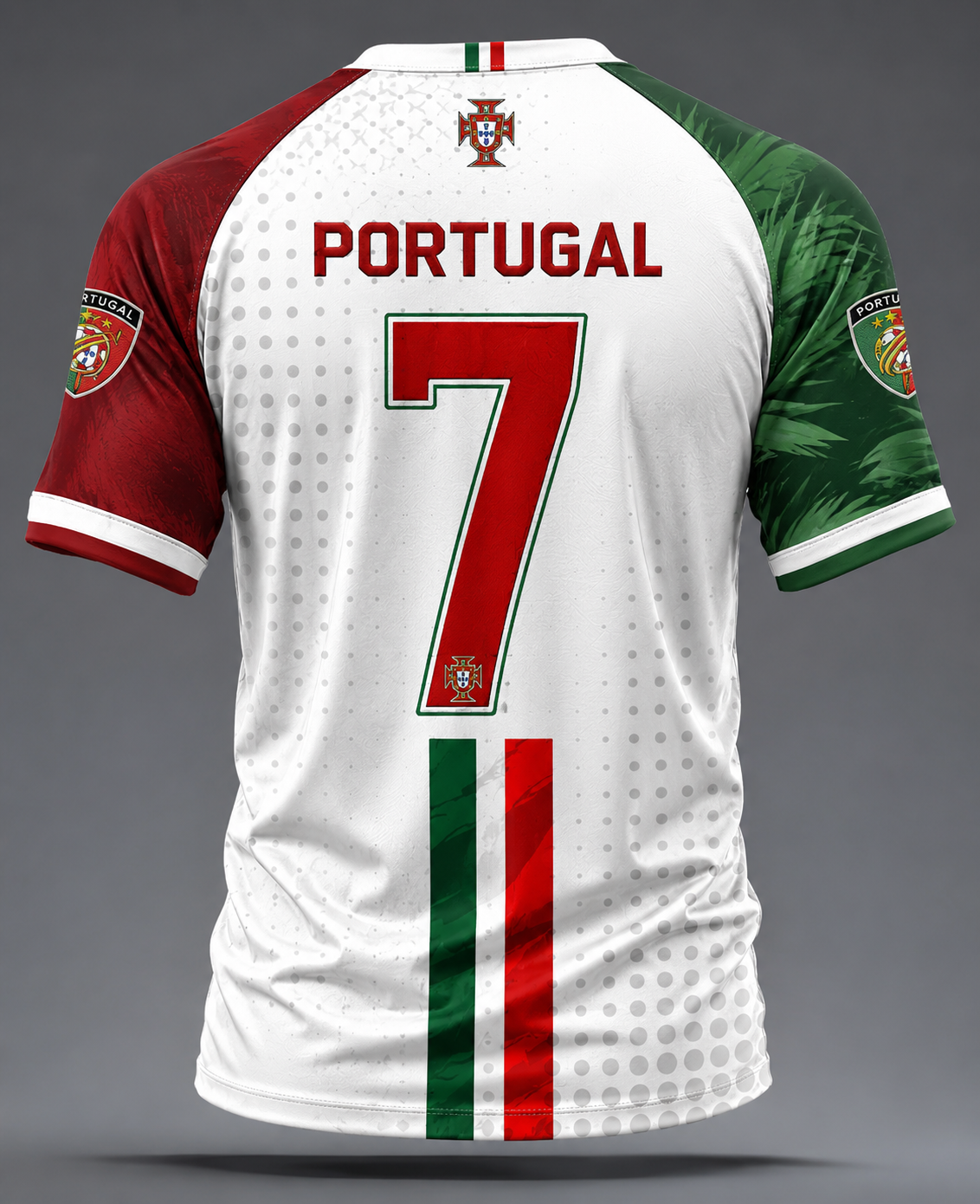 Men's Portuguese Football Printed Casual short sleeves t-shirt