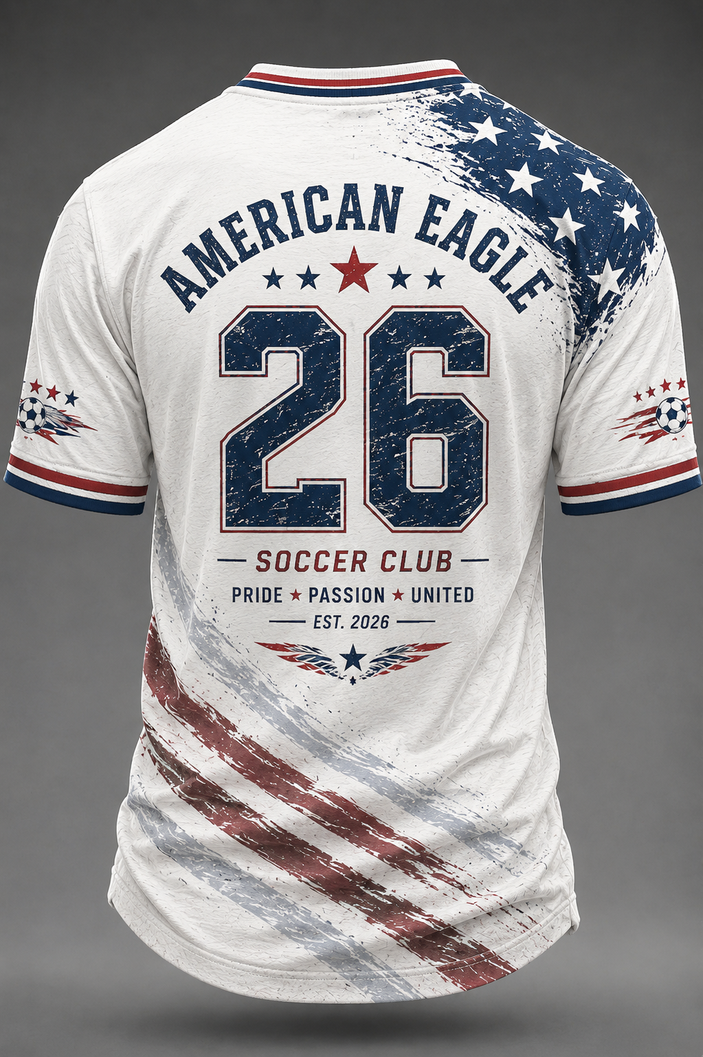 Men's USA Football Printed T-shirt