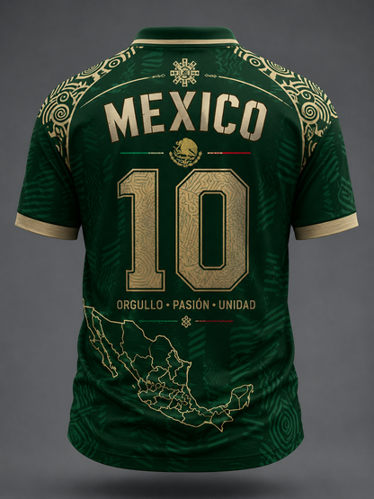Men's Mexico Football Lover Printed Casual Tops