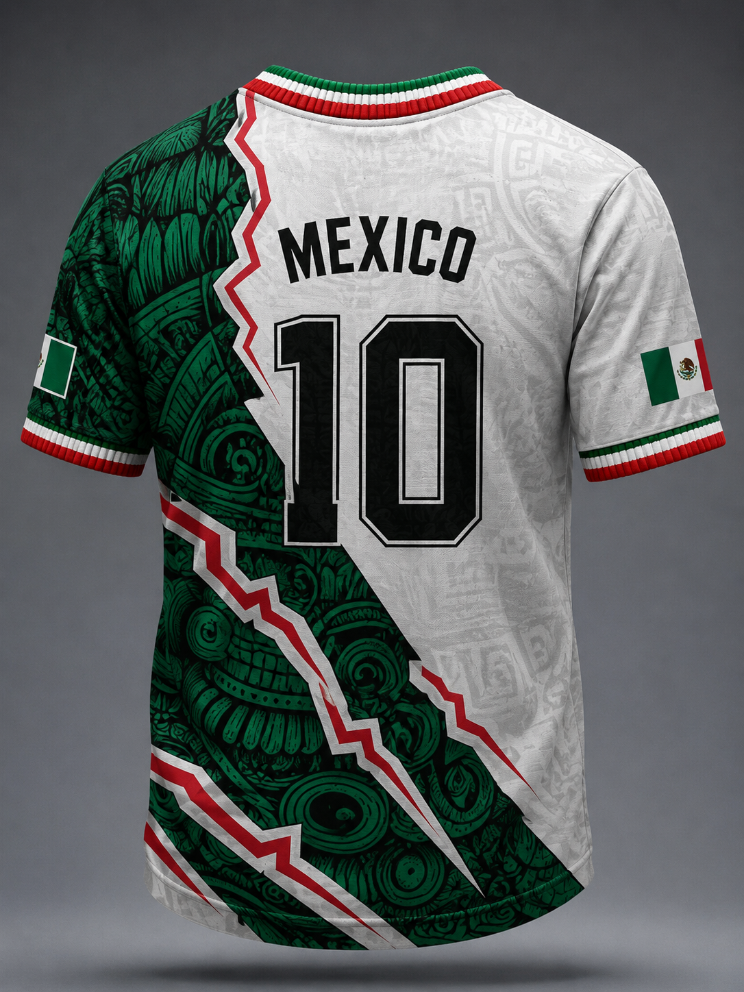 Men's Mexico Football Lover Printed T-shirt
