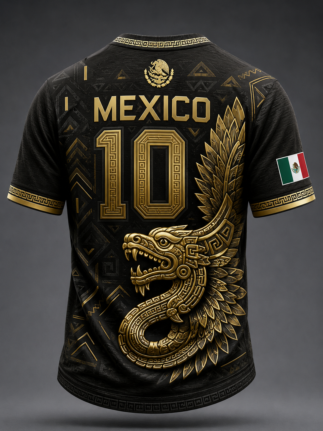 Men's Mexico Football Lover Printed T-shirt