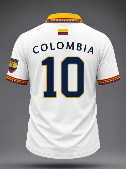 Unisex Columbia Print Polo Shirt