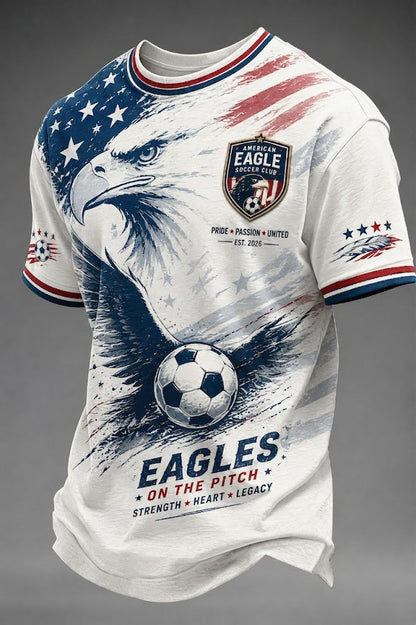 Men's USA Football Printed T-shirt